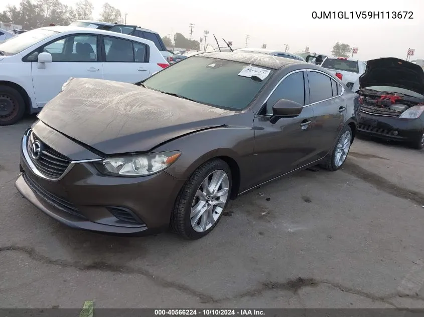 2017 Mazda 6 Touring VIN: 0JM1GL1V59H113672 Lot: 40566224