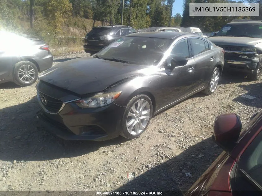 2017 Mazda Mazda6 Touring VIN: JM1GL1V50H1135369 Lot: 40571183