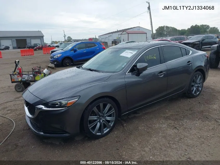 2018 Mazda Mazda6 Grand Touring VIN: JM1GL1TY2J1334068 Lot: 40122086