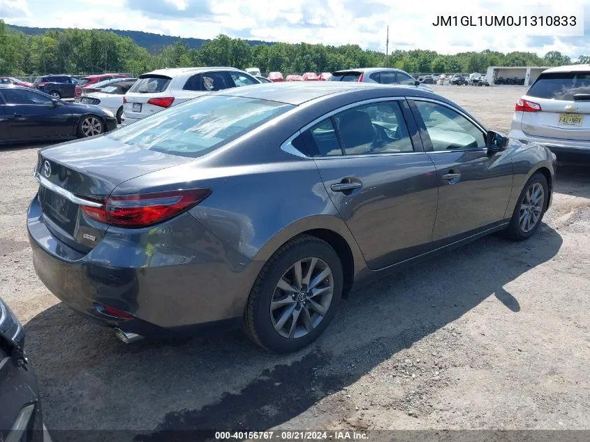 2018 Mazda Mazda6 Sport VIN: JM1GL1UM0J1310833 Lot: 40156767