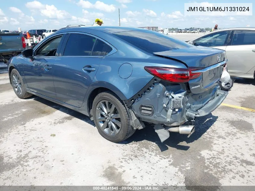 2018 Mazda Mazda6 Sport VIN: JM1GL1UM6J1331024 Lot: 40241545