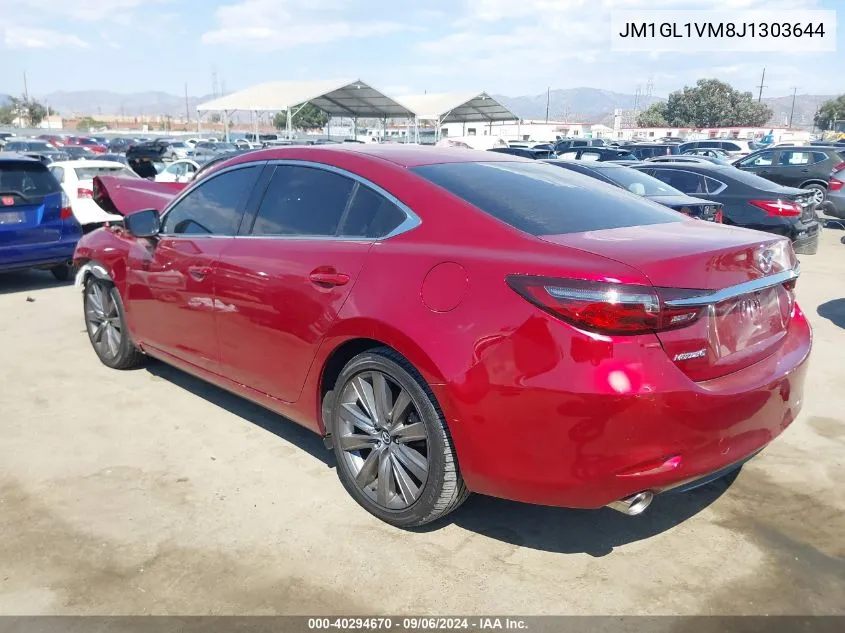 2018 Mazda Mazda6 Touring VIN: JM1GL1VM8J1303644 Lot: 40294670