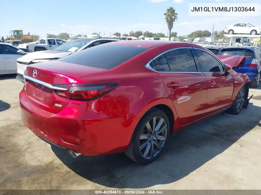 2018 Mazda Mazda6 Touring VIN: JM1GL1VM8J1303644 Lot: 40294670