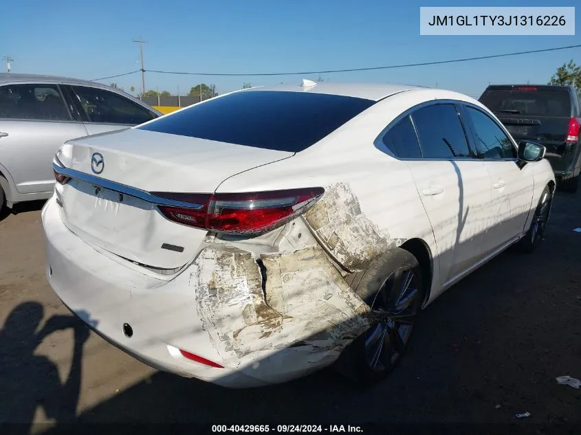 2018 Mazda Mazda6 Grand Touring VIN: JM1GL1TY3J1316226 Lot: 40429665