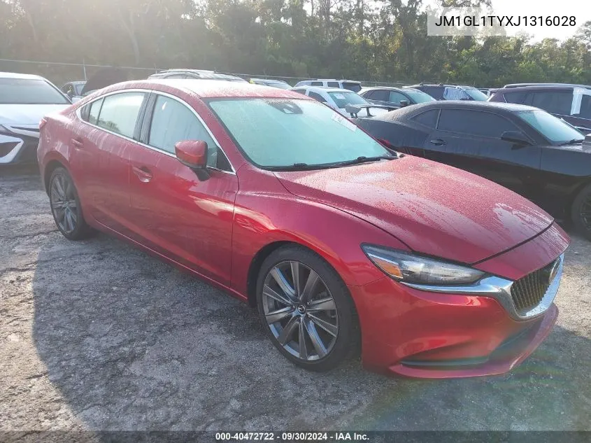 2018 Mazda 6 Grand Touring VIN: JM1GL1TYXJ1316028 Lot: 40472722