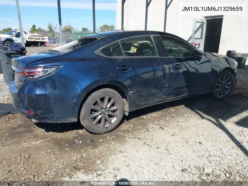 2018 Mazda Mazda6 Sport VIN: JM1GL1UM6J1329659 Lot: 40501626