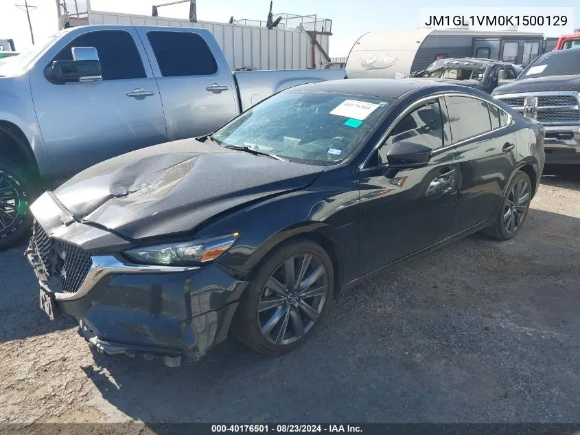 2019 Mazda Mazda6 Touring VIN: JM1GL1VM0K1500129 Lot: 40176501