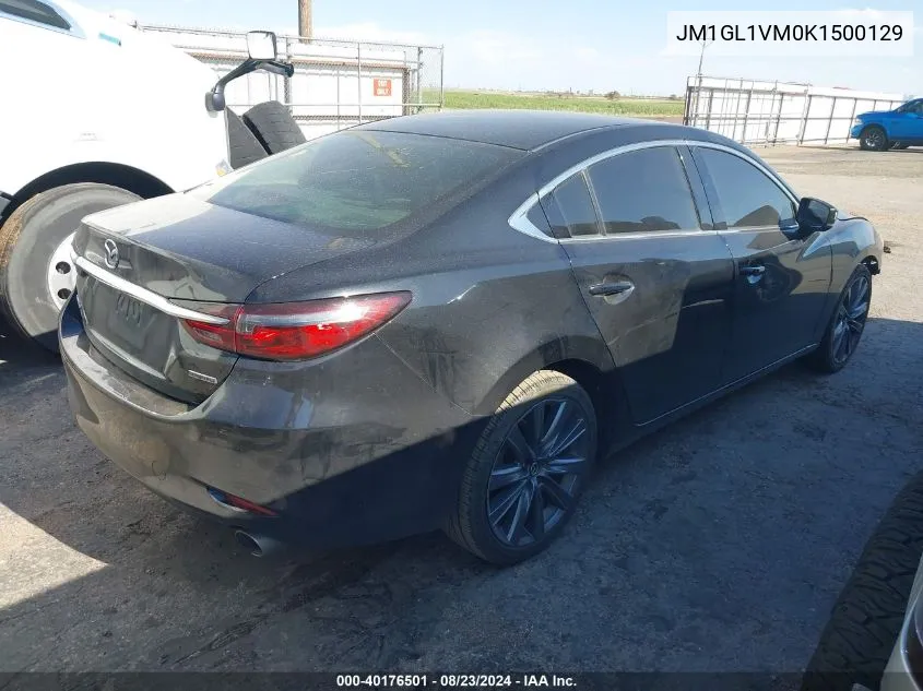 2019 Mazda Mazda6 Touring VIN: JM1GL1VM0K1500129 Lot: 40176501