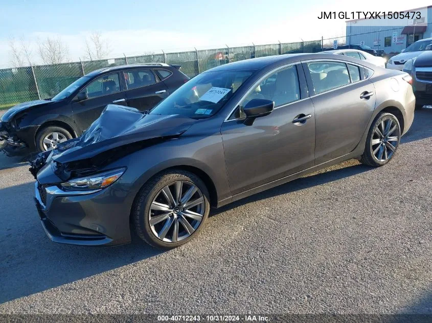 2019 Mazda Mazda6 Grand Touring VIN: JM1GL1TYXK1505473 Lot: 40712243