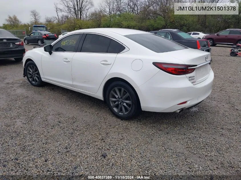 2019 Mazda Mazda6 Sport VIN: JM1GL1UM2K1501378 Lot: 40837359