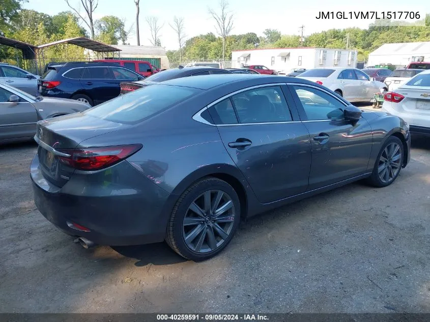 2020 Mazda Mazda6 Touring VIN: JM1GL1VM7L1517706 Lot: 40259591