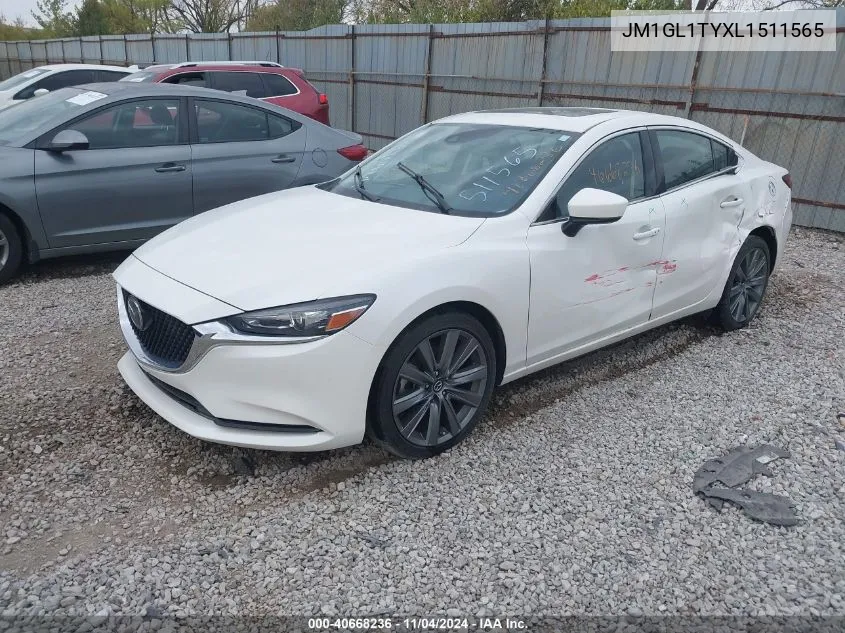 2020 Mazda Mazda6 Grand Touring VIN: JM1GL1TYXL1511565 Lot: 40668236