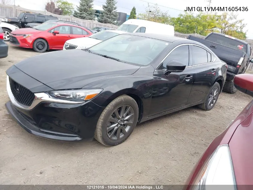 2021 Mazda Mazda6 VIN: JM1GL1VM4M1605436 Lot: 12121015