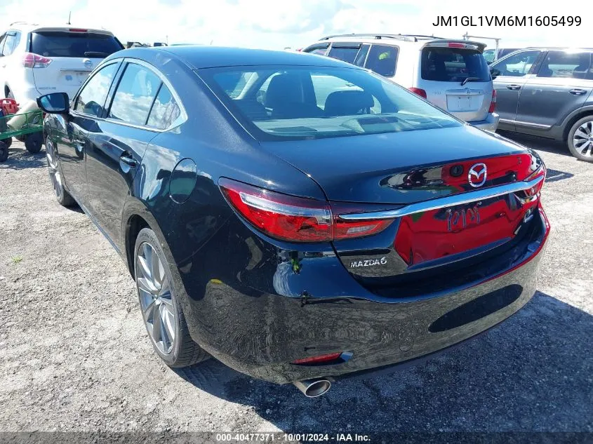 2021 Mazda Mazda6 Touring VIN: JM1GL1VM6M1605499 Lot: 40477371