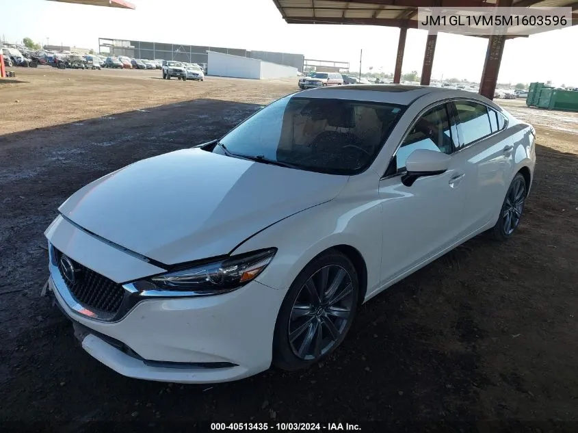 2021 Mazda Mazda6 Touring VIN: JM1GL1VM5M1603596 Lot: 40513435