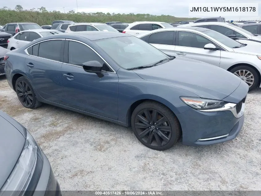 2021 Mazda 6 Grand Touring Reserve VIN: JM1GL1WY5M1618178 Lot: 40517426