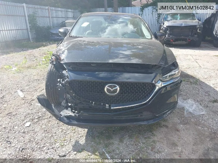 2021 Mazda Mazda6 Touring VIN: JM1GL1VM0M1602842 Lot: 40556670