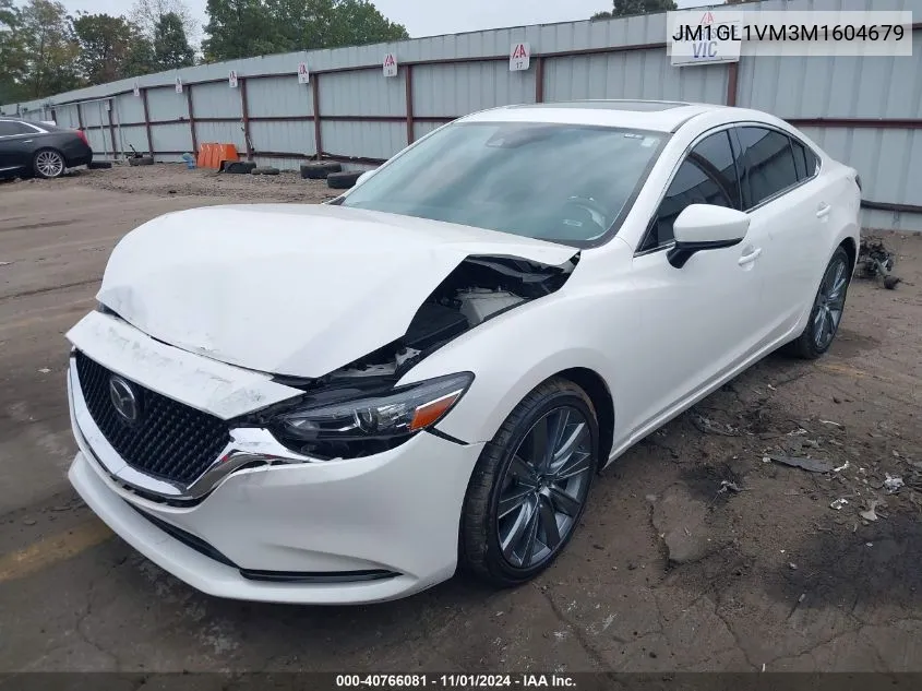 2021 Mazda Mazda6 Touring VIN: JM1GL1VM3M1604679 Lot: 40766081