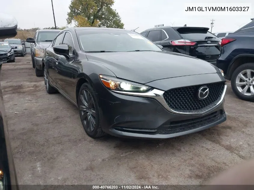 2021 Mazda Mazda6 Touring VIN: JM1GL1VM0M1603327 Lot: 40766203