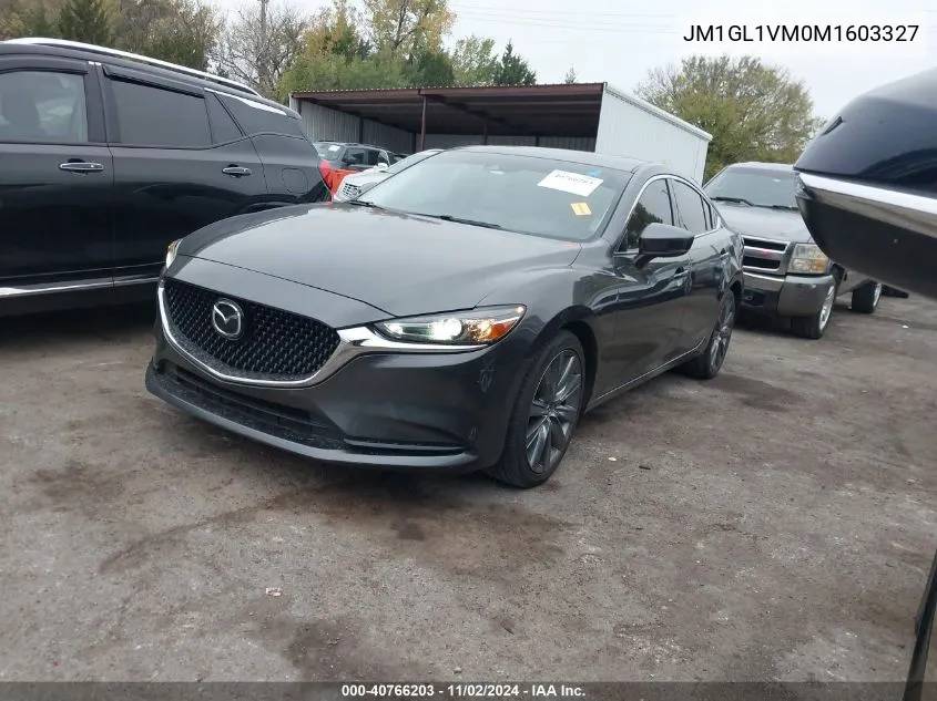 2021 Mazda Mazda6 Touring VIN: JM1GL1VM0M1603327 Lot: 40766203