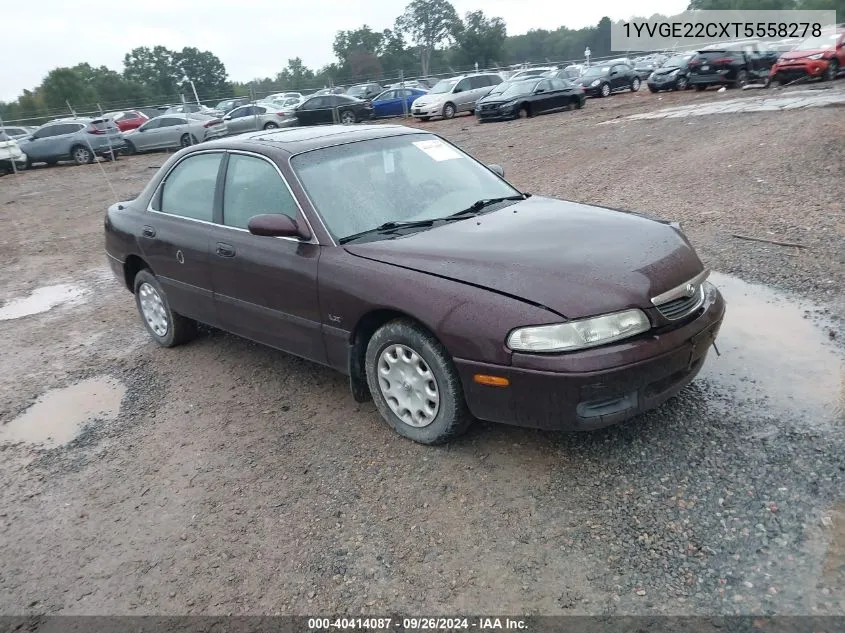 1996 Mazda 626 Dx/Lx VIN: 1YVGE22CXT5558278 Lot: 40414087