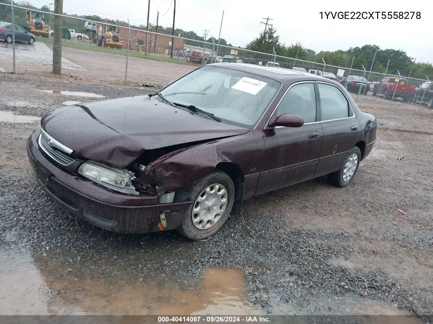 1996 Mazda 626 Dx/Lx VIN: 1YVGE22CXT5558278 Lot: 40414087