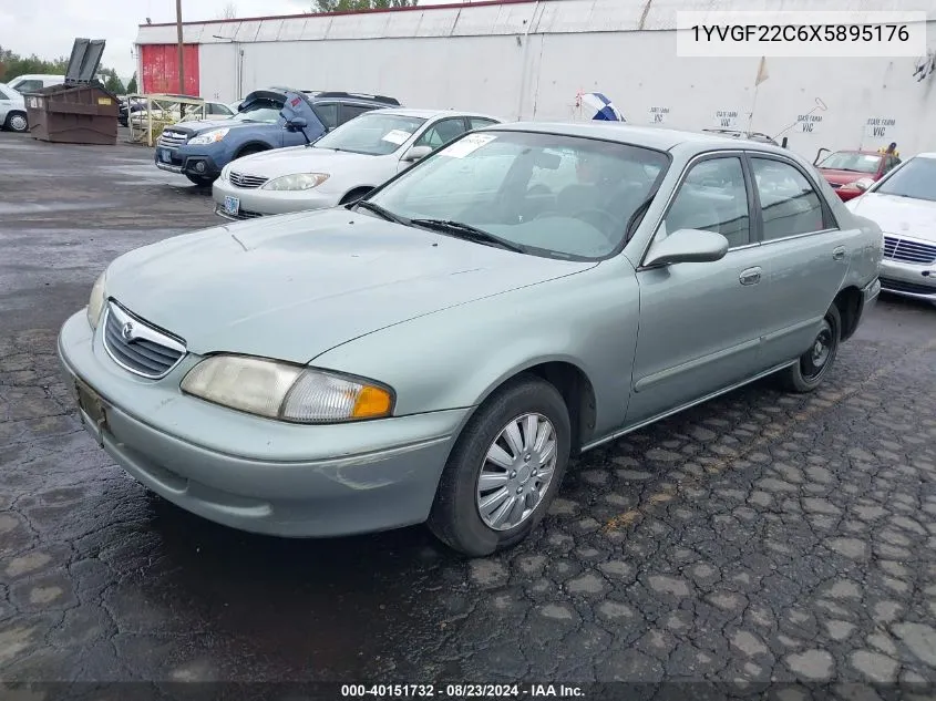 1999 Mazda 626 Es/Lx VIN: 1YVGF22C6X5895176 Lot: 40151732