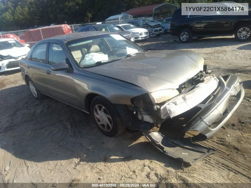 1999 Mazda 626 Es/Lx VIN: 1YVGF22C1X5864174 Lot: 40199985