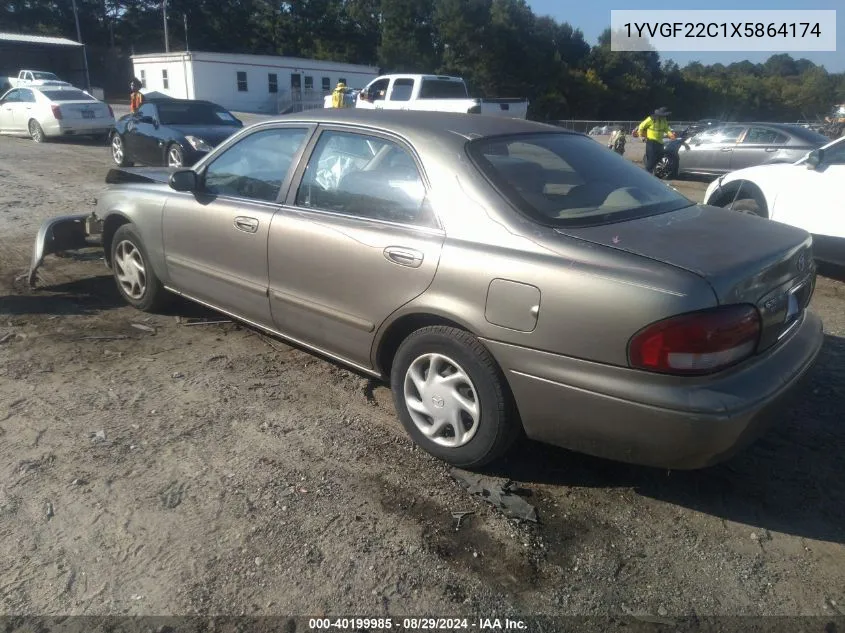 1999 Mazda 626 Es/Lx VIN: 1YVGF22C1X5864174 Lot: 40199985