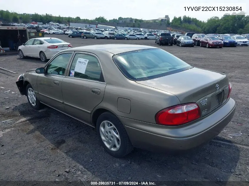 2001 Mazda 626 Es/Lx VIN: 1YVGF22CX15230854 Lot: 39835731