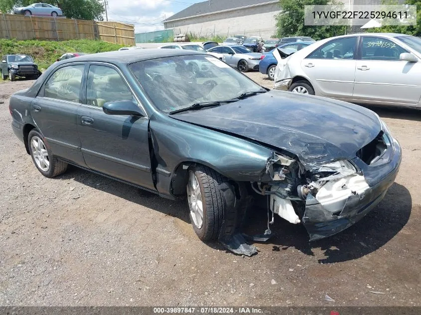 1YVGF22F225294611 2002 Mazda 626 Es/Lx