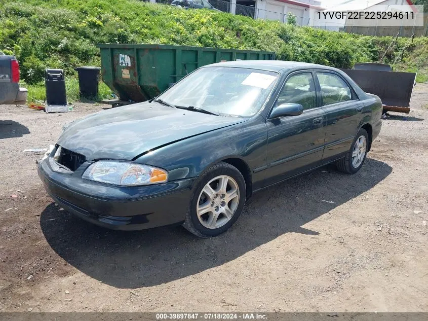 2002 Mazda 626 Es/Lx VIN: 1YVGF22F225294611 Lot: 39897847