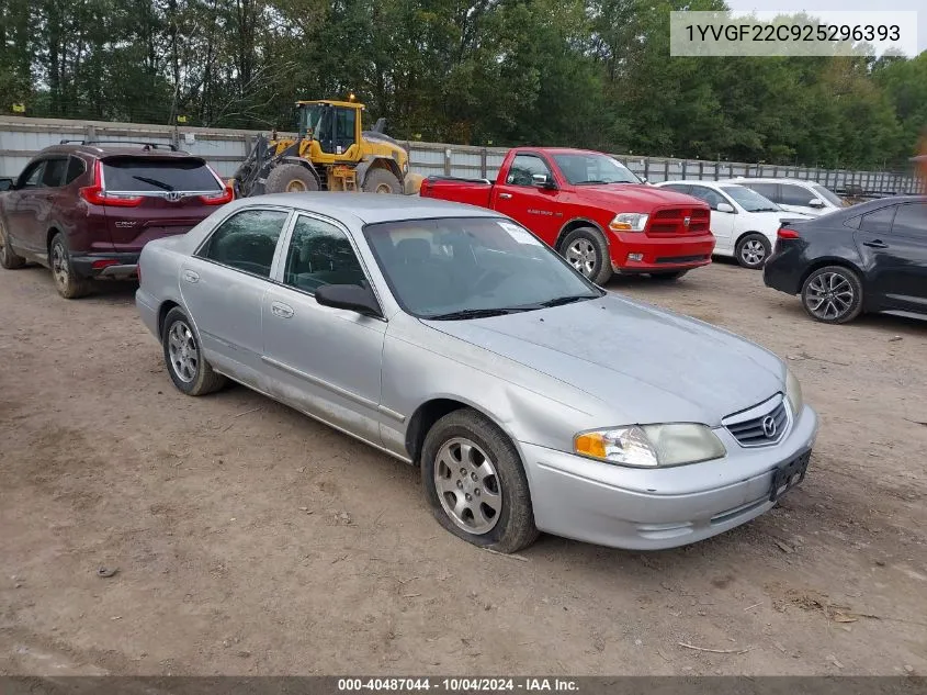 2002 Mazda 626 Lx VIN: 1YVGF22C925296393 Lot: 40487044