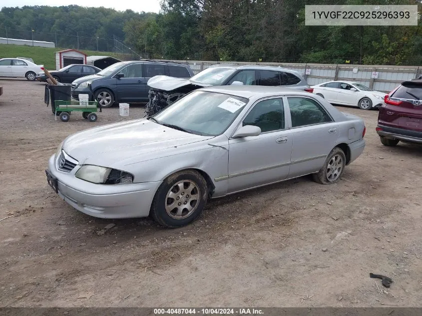 2002 Mazda 626 Lx VIN: 1YVGF22C925296393 Lot: 40487044