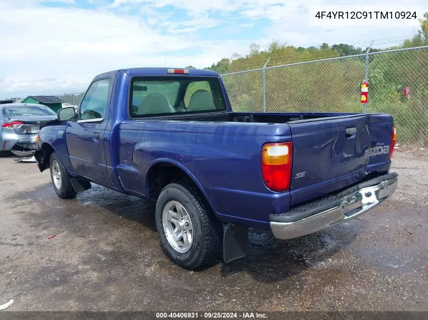 2001 Mazda B2300 Se/Sx VIN: 4F4YR12C91TM10924 Lot: 40406931