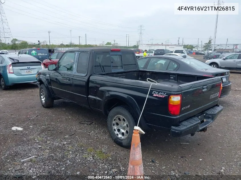 2001 Mazda B3000 Ds/Se VIN: 4F4YR16V21TM26815 Lot: 40472543