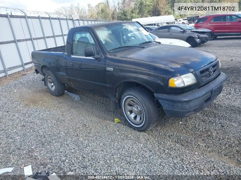 2001 Mazda B2300 Se/Sx VIN: 4F4YR12D81TM18702 Lot: 40764412