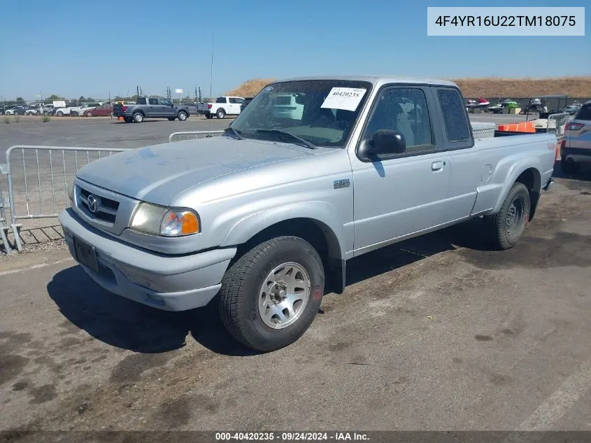 2002 Mazda B3000 Ds VIN: 4F4YR16U22TM18075 Lot: 40420235