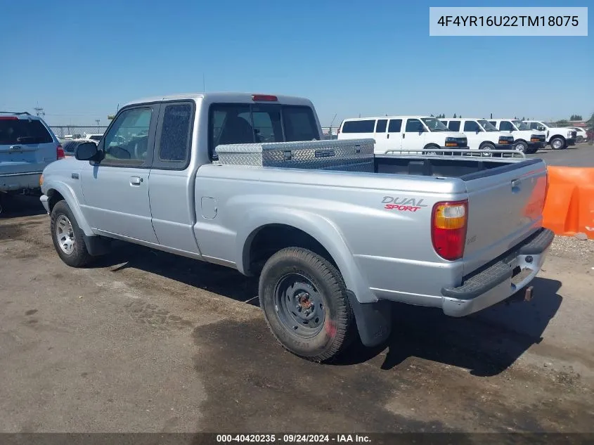 2002 Mazda B3000 Ds VIN: 4F4YR16U22TM18075 Lot: 40420235