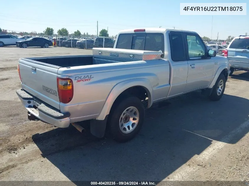 2002 Mazda B3000 Ds VIN: 4F4YR16U22TM18075 Lot: 40420235