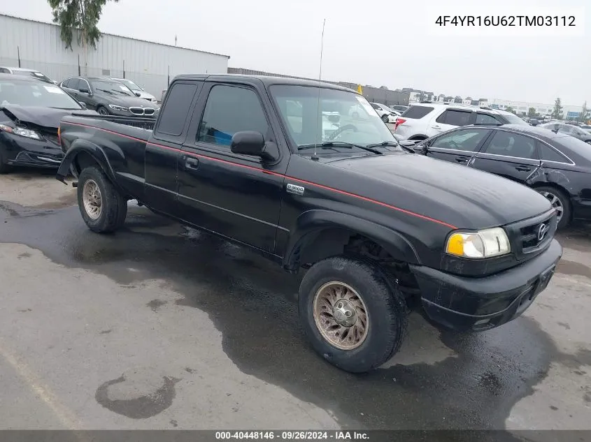 2002 Mazda B3000 Cab Plus VIN: 4F4YR16U62TM03112 Lot: 40448146