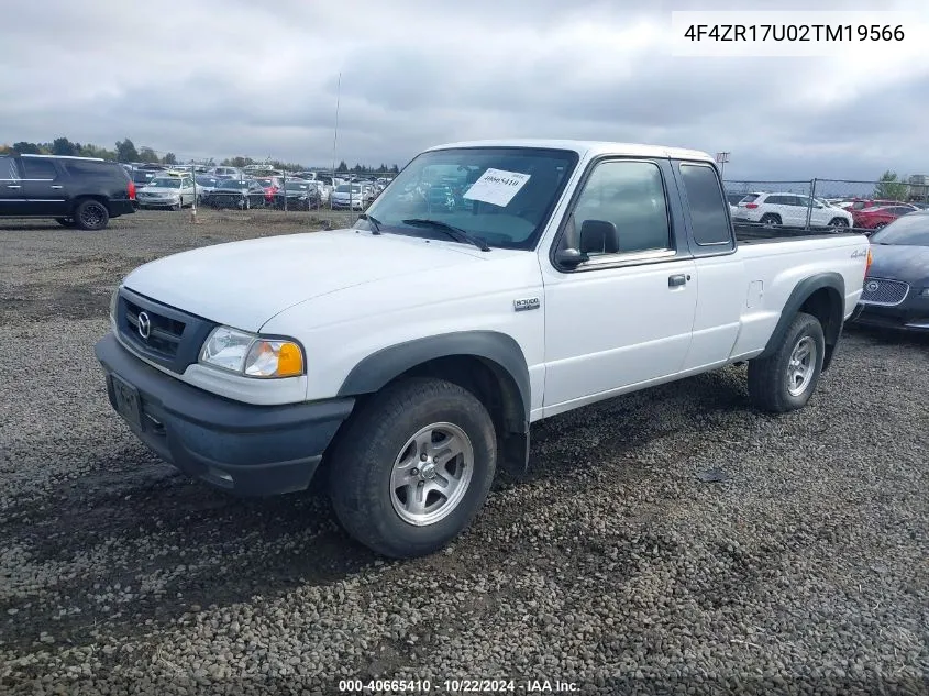 2002 Mazda B3000 VIN: 4F4ZR17U02TM19566 Lot: 40665410