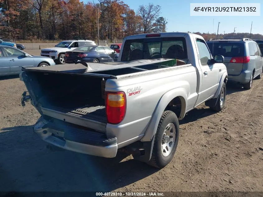 2002 Mazda B3000 Ds VIN: 4F4YR12U92TM21352 Lot: 40729310