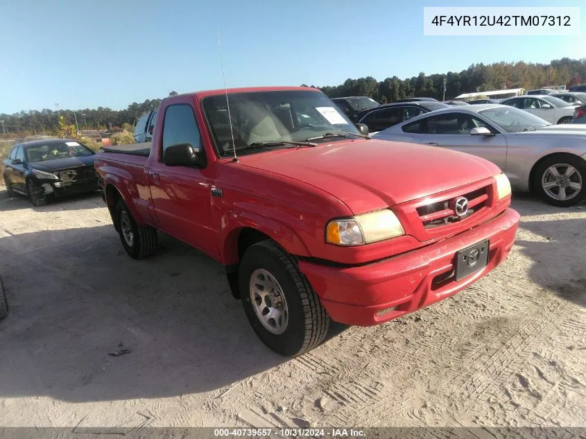 2002 Mazda B3000 Ds VIN: 4F4YR12U42TM07312 Lot: 40739557