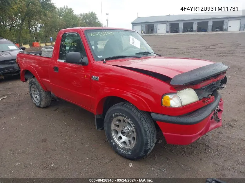 2003 Mazda B3000 Ds VIN: 4F4YR12U93TM11731 Lot: 40426940