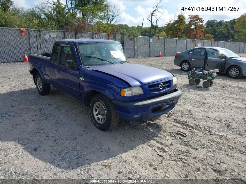 4F4YR16U43TM17267 2003 Mazda B3000 Ds