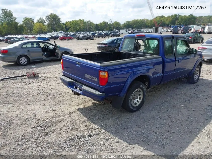 2003 Mazda B3000 Ds VIN: 4F4YR16U43TM17267 Lot: 40511584