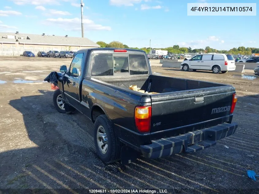 2004 Mazda B3000 VIN: 4F4YR12U14TM10574 Lot: 12094631