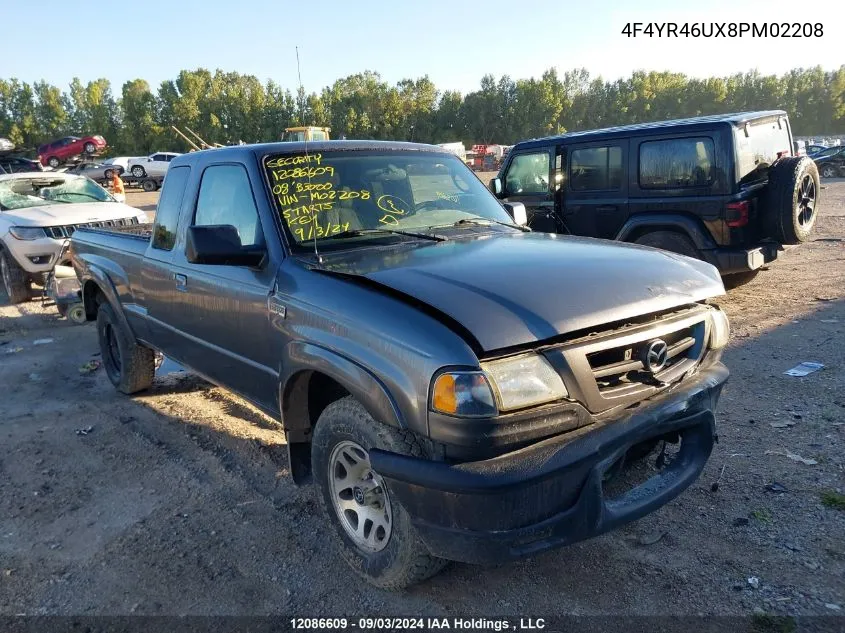 4F4YR46UX8PM02208 2008 Mazda B3000 Cab Plus