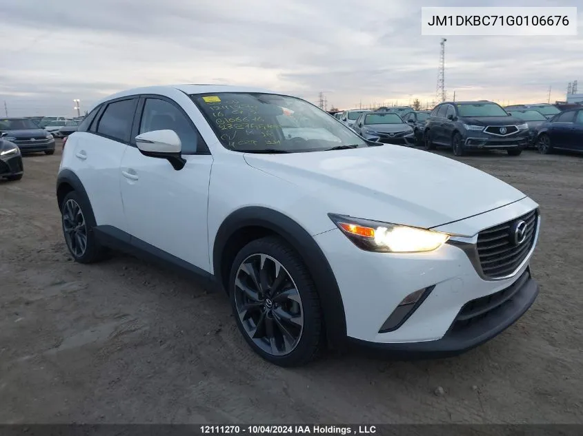 2016 Mazda Cx-3 VIN: JM1DKBC71G0106676 Lot: 12111270